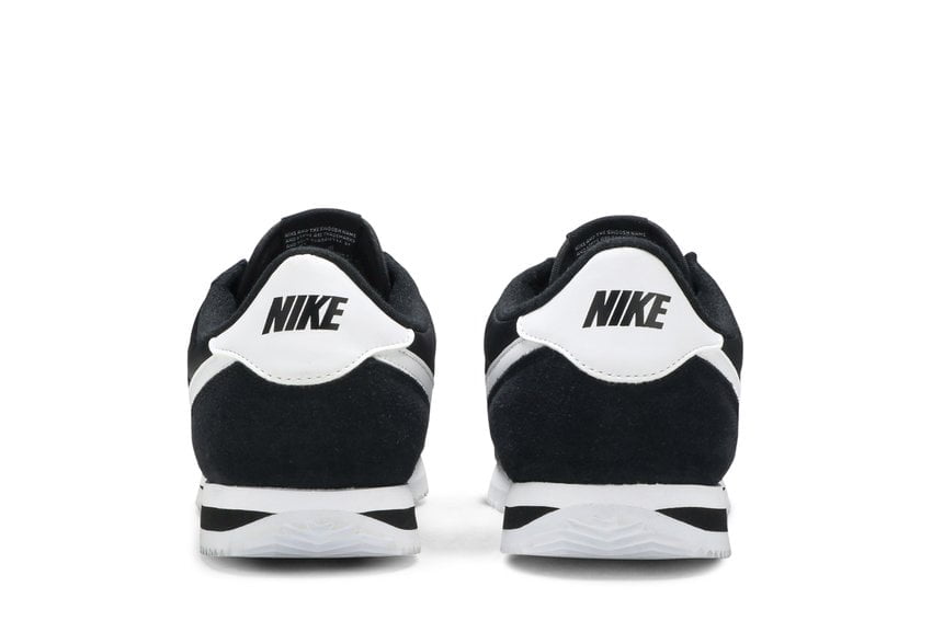 Nike Cortez Basic Nylon Black White-Metallic Silver Nike Cortez Basic Nylon Black White-Metallic Silver