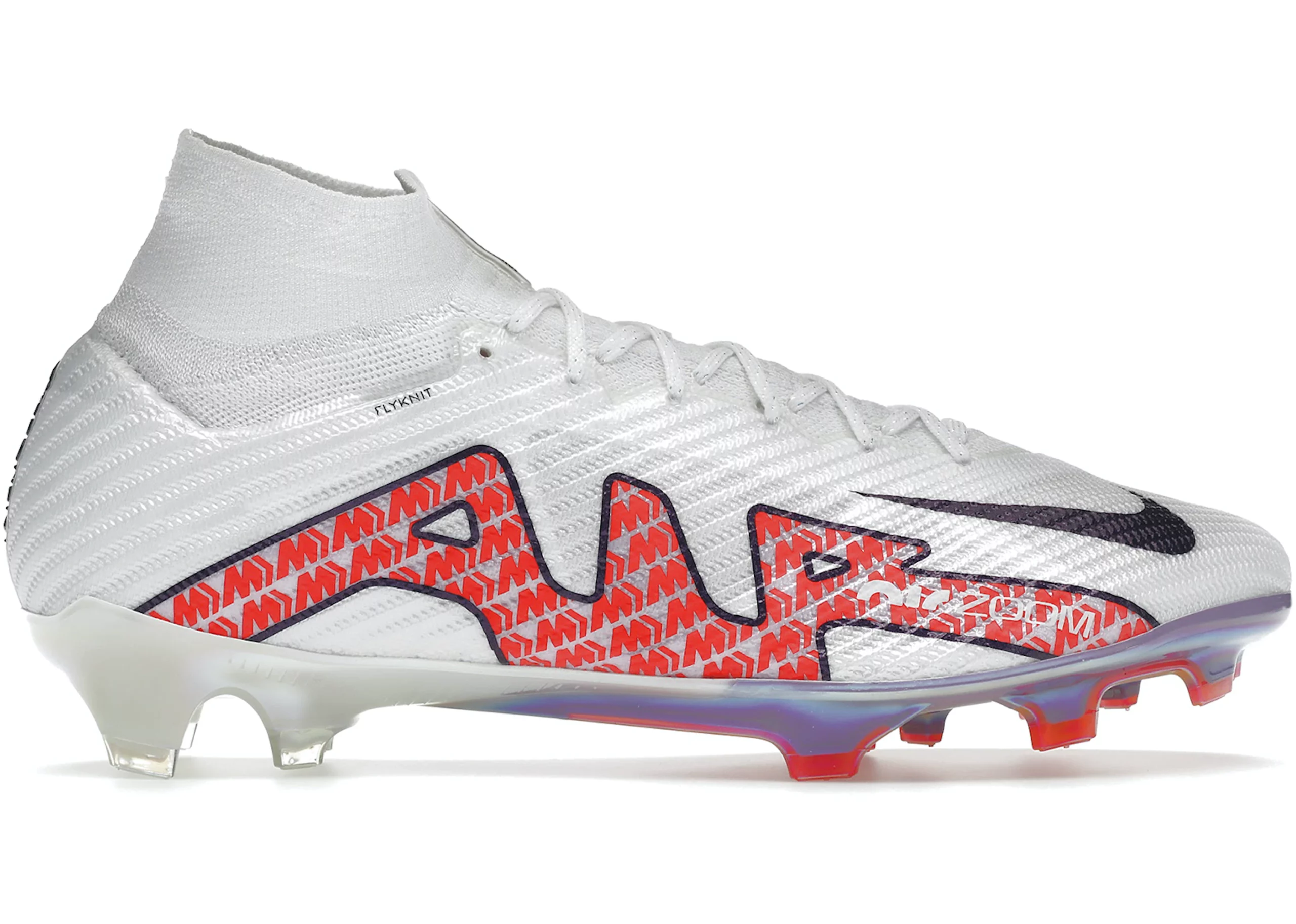 Nike Zoom Mercurial Superfly 9 Elite FG White Bright Crimson